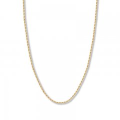 16" Textured Rope Chain 14K Yellow Gold Appx. 2.15mm