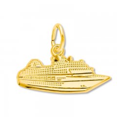 Cruise Ship Charm 14K Yellow Gold