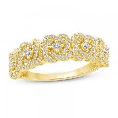 Center of Me Diamond Ring 1/3 ct tw 10K Yellow Gold