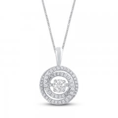 Unstoppable Love Diamond Necklace 1/2 ct tw 10K White Gold 19"