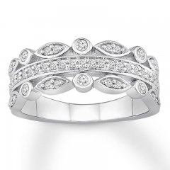 Diamond Anniversary Band 1/3 ct tw Round-cut 10K White Gold