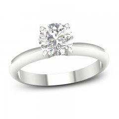 Lab-Created Diamonds by KAY Solitaire Ring 3 ct tw Round-cut 14K White Gold