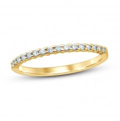 Diamond Anniversary Ring 1/6 ct tw Round-cut 10K Yellow Gold