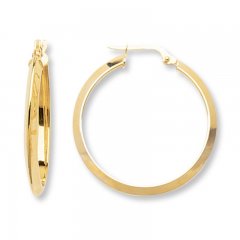 Hoop Earrings 14K Yellow gold