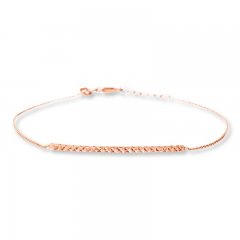 Thin Bar Bracelet 14K Rose Gold