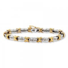 Previously Owned Bracelet 1 ct tw Diamonds 10K Two-Tone Gold