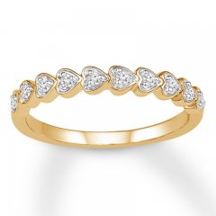 Diamond Anniversary Band 1/8 ct tw Round-cut 10K Yellow Gold