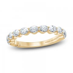 Monique Lhuillier Bliss Diamond Anniversary Band 1 ct tw Oval & Round-cut 18K Yellow Gold