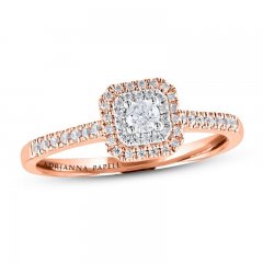 Adrianna Papell Diamond Engagement Ring 1/4 ct tw 14K Two-Tone Gold