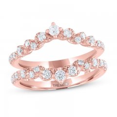 Leo Diamond Enhancer Band 5/8 ct tw Round-cut 14K Rose Gold