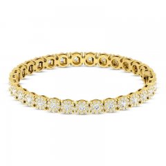 Diamond Fashion Bracelet 5 ct tw 10K Yellow Gold 7"