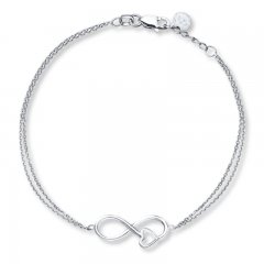 Infinity Heart Bracelet Sterling Silver