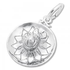 Sombrero Charm Sterling Silver