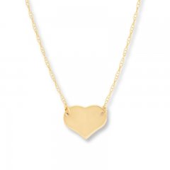 Heart Necklace 14K Yellow Gold