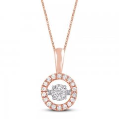 Unstoppable Love Diamond Necklace 1/2 ct tw 10K Rose Gold 19"