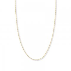 24" Figaro Chain Necklace 14K Yellow Gold Appx. 1.28mm