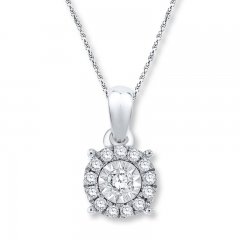 Necklace 1/10 ct tw Diamonds Sterling Silver