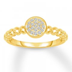 Diamond Ring 1/15 ct tw Round-cut 10K Yellow Gold