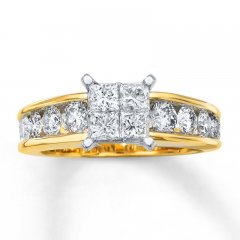 Previously Owned Ring 1-3/4 carats tw Diamonds 14K Yellow Gold