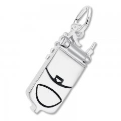 Flip Phone Charm Sterling Silver