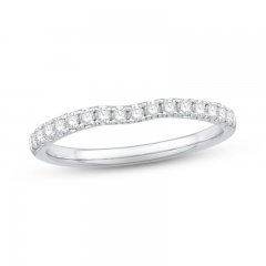 The Kiss Diamond Wedding Band 1/3 ct tw Round-cut Platinum