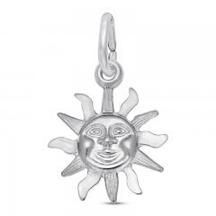 Sun Charm Sterling Silver