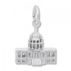 US Capitol Charm Sterling Silver