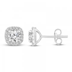 Diamond Earrings 1-1/2 ct tw 10K White Gold