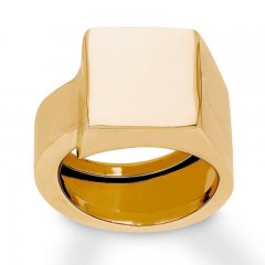 Geometric Ring 10K Yellow Gold