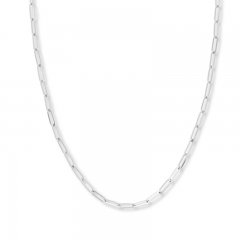 18 Link Chain Necklace 14K White Gold Appx. 3.85mm