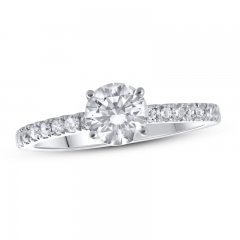 Lab-Created Diamonds by KAY Engagement Ring 1-1/4 ct tw Round-cut 14K White Gold