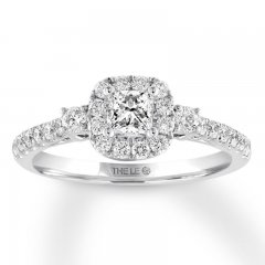 Leo Diamond Engagement Ring 3/4 ct tw 14K White Gold