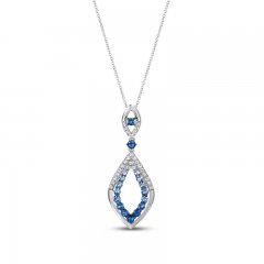 Le Vian Sapphire Necklace 14K Vanilla Gold 18"