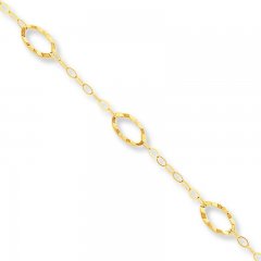 Oval Anklet 14K Yellow Gold