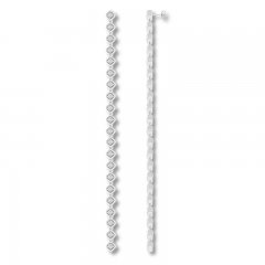 Diamond Line Earrings 1/8 Carat tw Sterling Silver