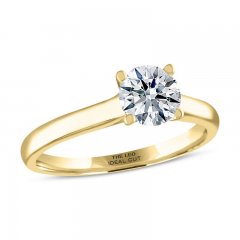 THE LEO Ideal Cut Diamond Solitaire Engagement Ring 1 ct tw 14K Yellow Gold