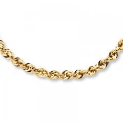 Rope Necklace 14K Yellow Gold 22" Length