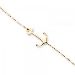 Anchor Bracelet 14K Yellow Gold