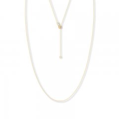 16" Adjustable Box Chain 14K Yellow Gold Appx. .55mm