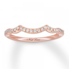 Neil Lane Bridal Wedding Band 1/6 ct tw Diamonds 14K Rose Gold