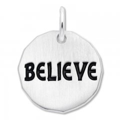 Believe Charm Sterling Silver