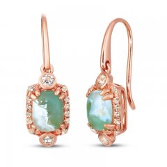 Le Vian Aquaprase Earrings Topaz & Quartz 14K Strawberry Gold