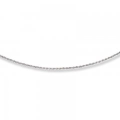 Rope Chain Necklace Sterling Silver 20" Length