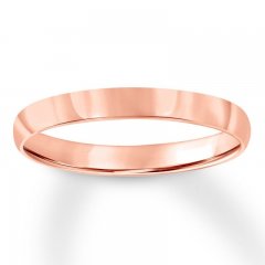 Wedding Band 14K Rose Gold 3mm