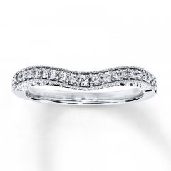 Previously Owned Diamond Wedding Ring 1/5 ct tw Round-cut 10K White Gold