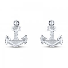 Anchor Earrings Sterling Silver