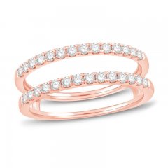 Diamond Enhancer Ring 1/2 ct tw Round-cut 14K Rose Gold