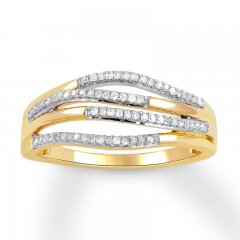 Diamond Ring 1/6 ct tw Round-cut 10K Yellow Gold