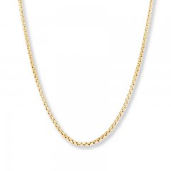 Box Chain 14K Yellow Gold 18" Length