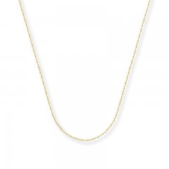 Bead Chain Necklace 14K Yellow Gold 20" Length